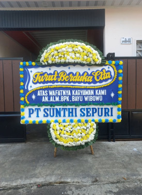 Papan Bunga Duka di Bungi